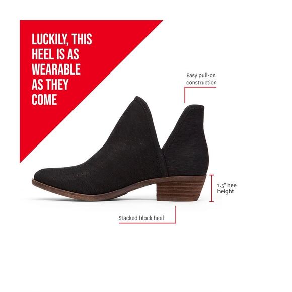 NEW Lucky Brand Baley 2 Eyelash Leopard Print Ankle Boots Leather Size 6.5 - Picture 8 of 9